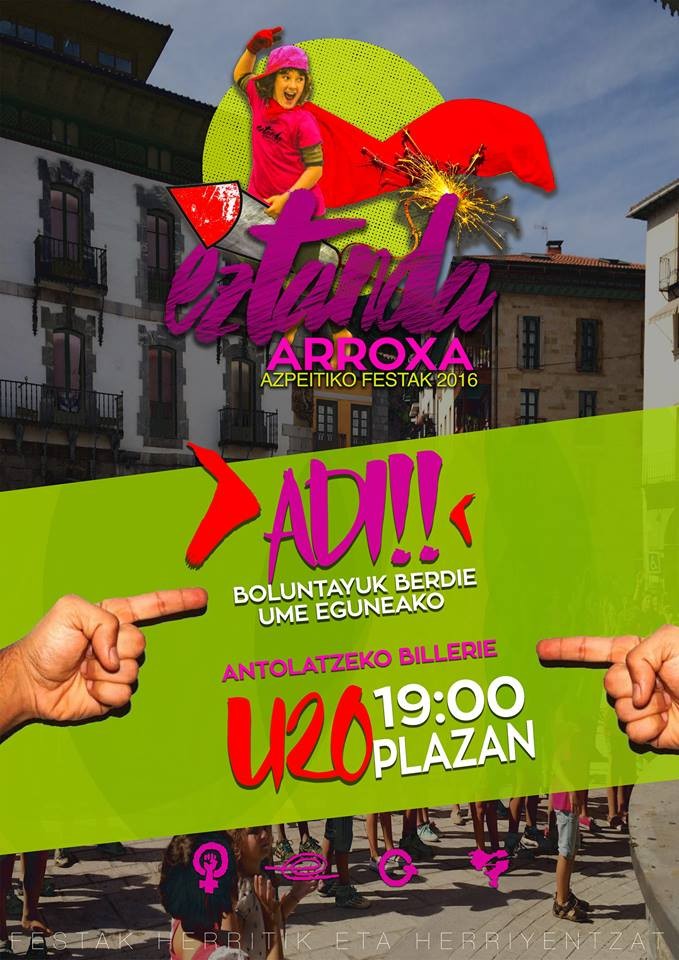 Ume Eguneko begiraleen bilera izango da gaur
