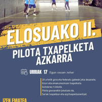 Txapelketa: Elosuko II. Pilota Txapelketa