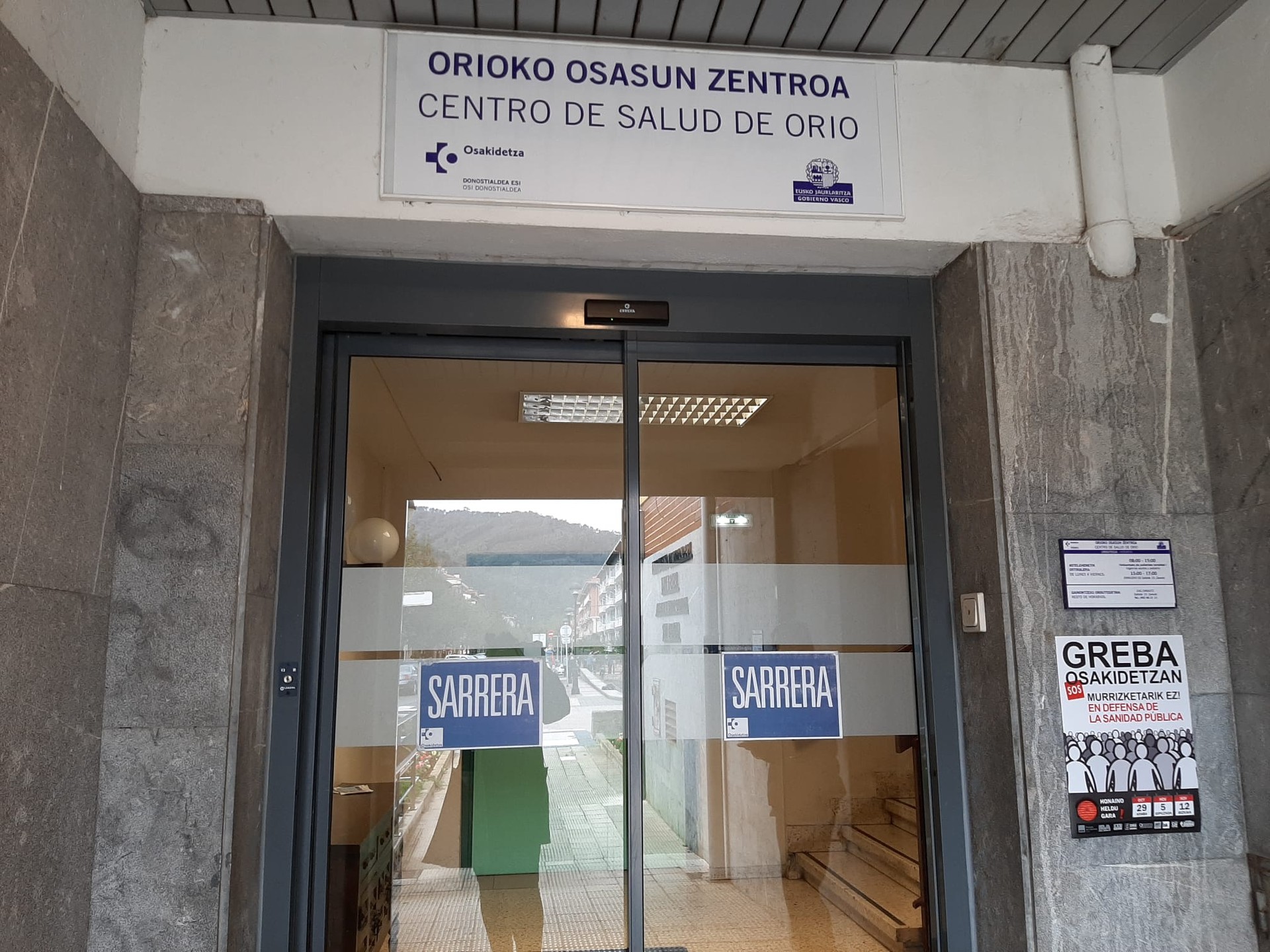 Orioko anbulatorioko langileak grebara deituta daude biharko