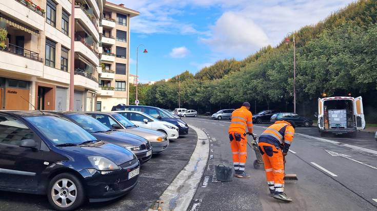 Trafikoaren noranzkoa aldatzeko lanak hasi dituzte Salbiden