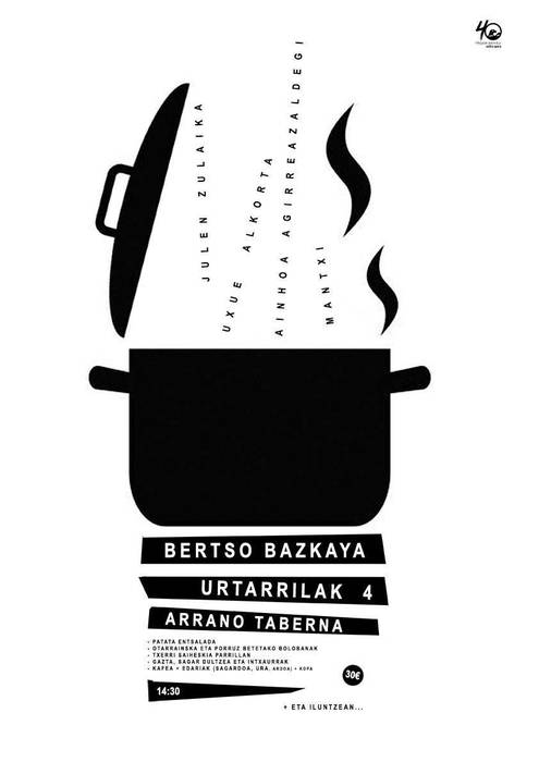 Bertso bazkaria Arrano tabernan