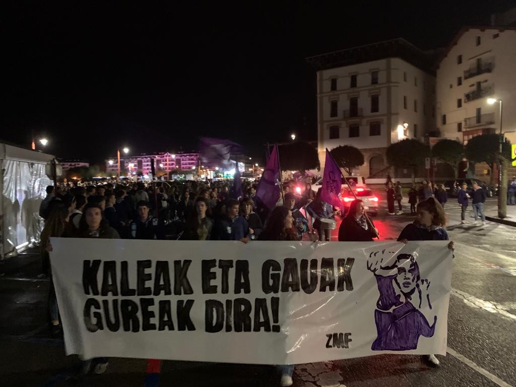 Santelmoetan gertatutako erasoak salatzeko protestara deitu du Mugimendu Feministak