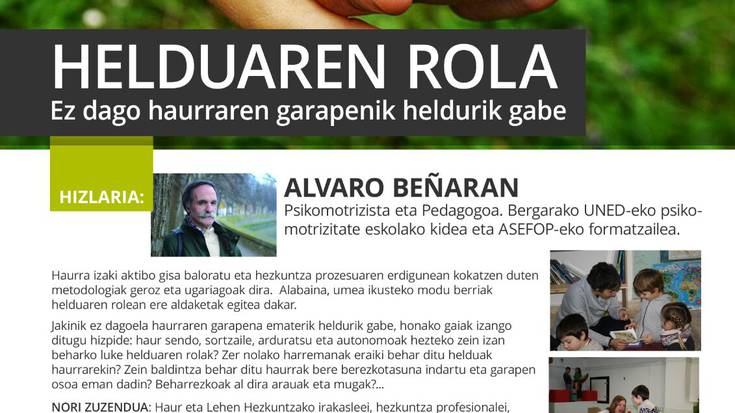 Alvaro Beñaran psikomotrizista eta pedagogoa izango da Abaraxkan