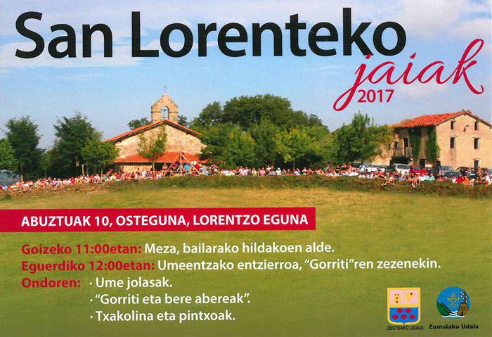 San Lorente auzoan festak ospatuko dituzte bihar