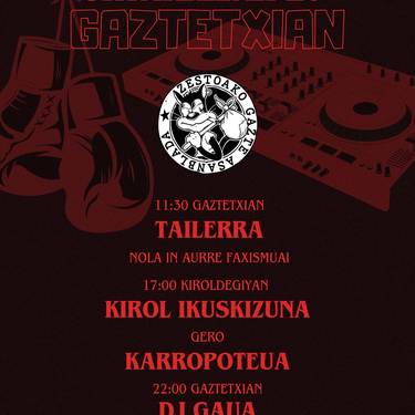 Zestoako Gazte Asanbladaren egun osoko egitaraua