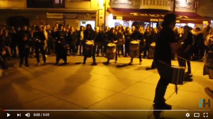 Bideoa: Zarauzko mugimendu feministaren batukada martxoaren 8an