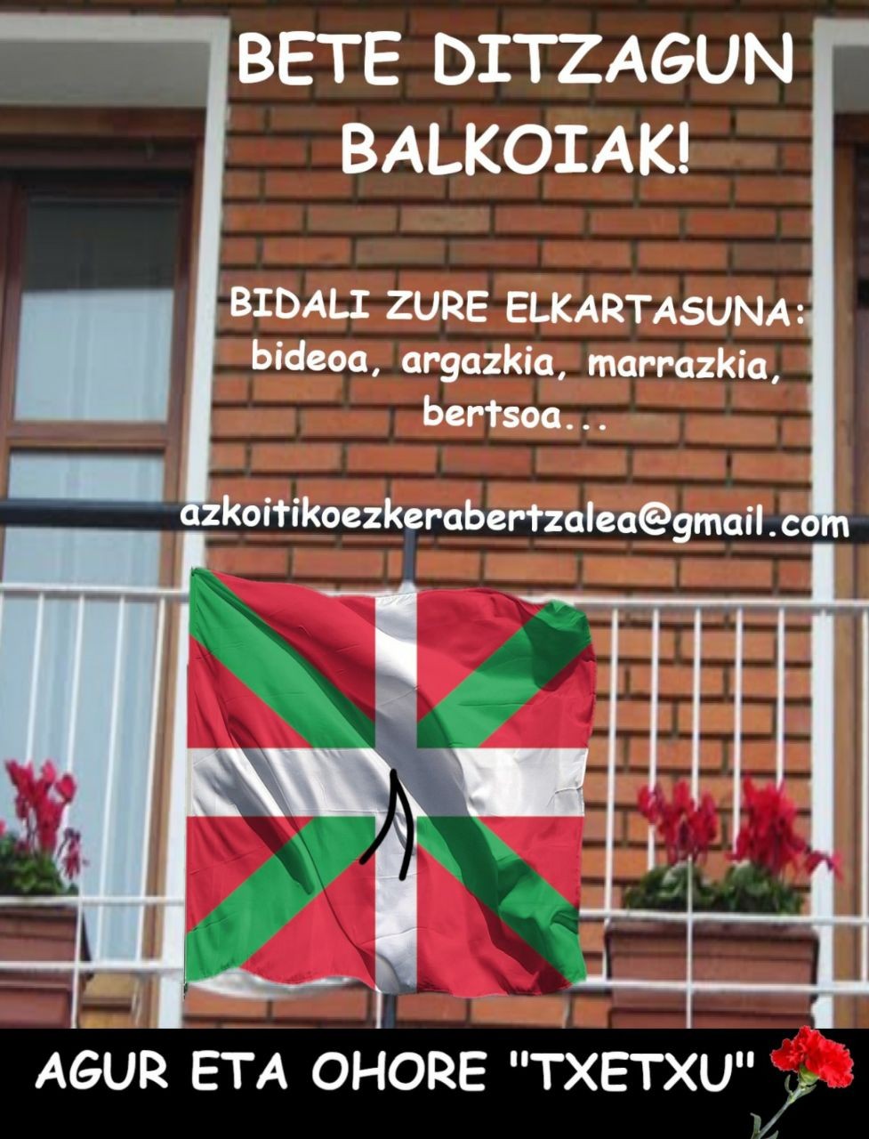 Elkartasunez bete ditzagun balkoiak!
