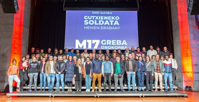 Agerraldi jendetsua, martxoaren 17ko greba orokorrera deitzeko