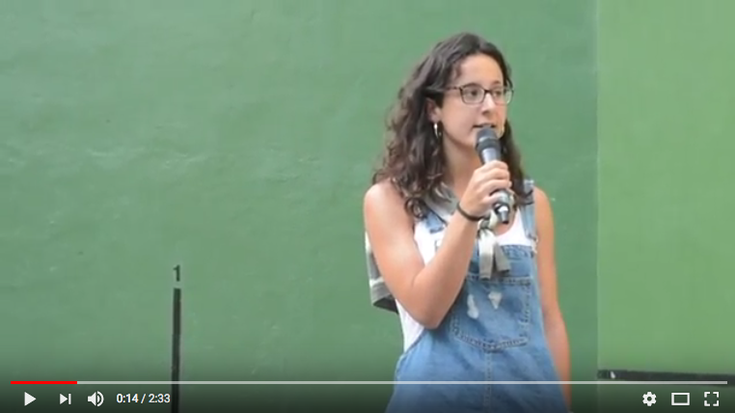 Bideoa: Ane Peñagarikanoren bertsoak, Emakumezkoen X. Paleta Txapelketan