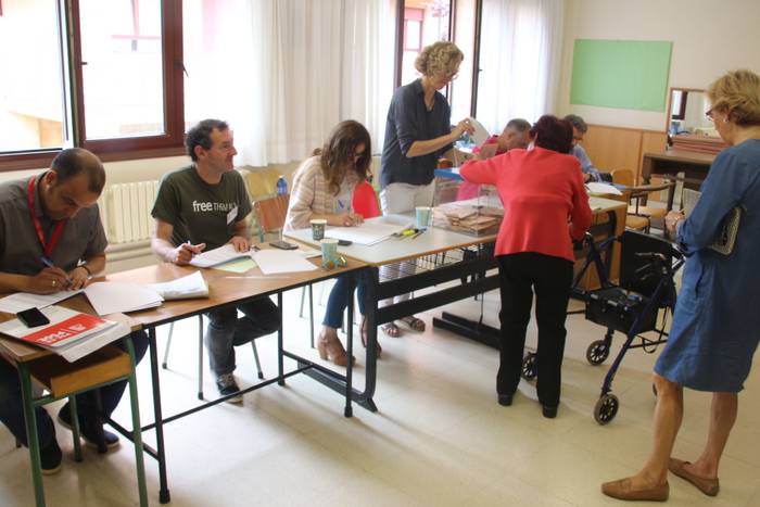 Abenduan baino parte-hartze txikiagoa izan da Zarautzen 18:00etarako