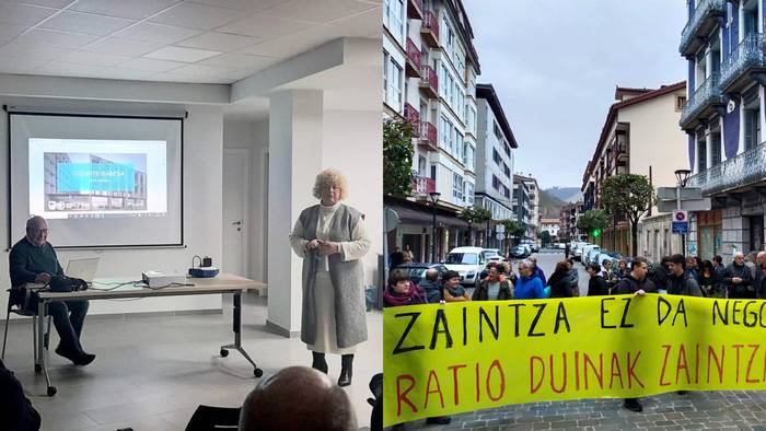 Maite Peñaren hitzaldia eta LABen protesta, Zestoan