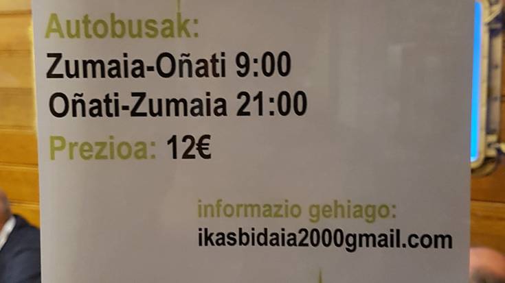 Oñatin egingo den Kilometroakera joateko autobusa izango da