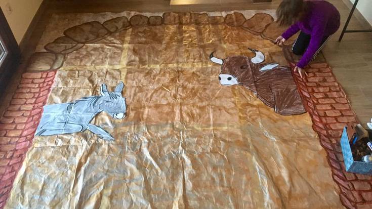 Jaiotza Bizidunaren antzerkia, bihar, parrokian