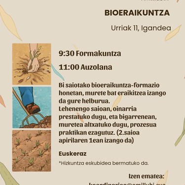 Saioa: Bioeraikuntzaren formakuntza eta auzolana