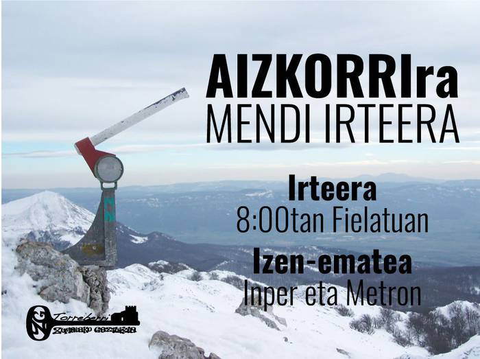 Aizkorrira mendi irteera antolatu du Gaztetxeak