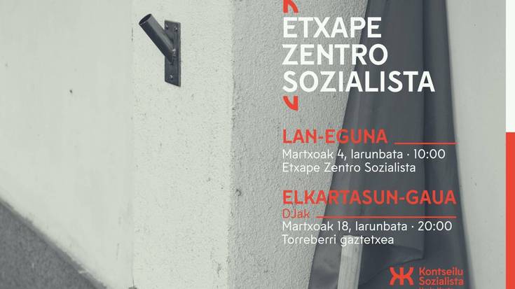 Lan eguna Etxape zentro sozialistan