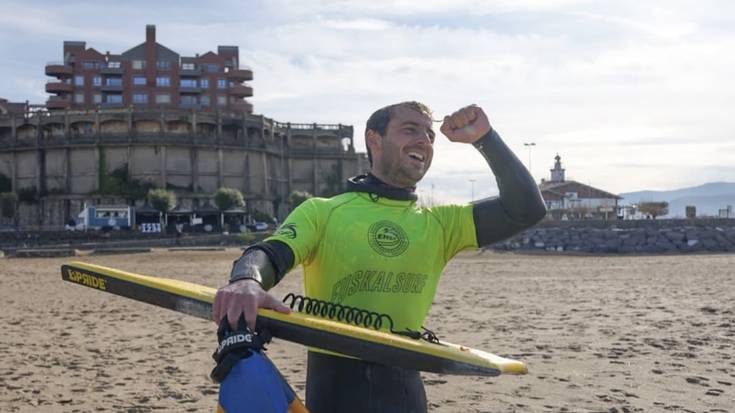 Alex Odriozola nagusitu da Ereagan, Euskal Herriko bodyboard zirkuituko proban