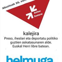 Preso, iheslari eta deportatuen aldeko Sare Kalejira