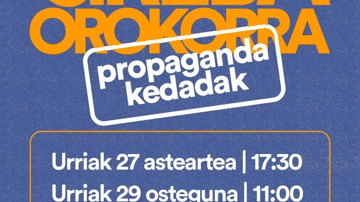 Greba orokorrerako propaganda saioa