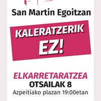 Elkarretaratzea: 'Kaleratzerik ez'