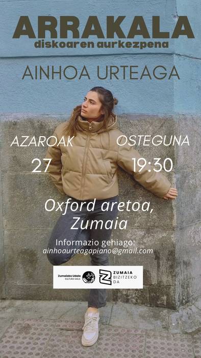 Ainhoa Urteagaren 'Arrakala' diskoaren aurkezpena
