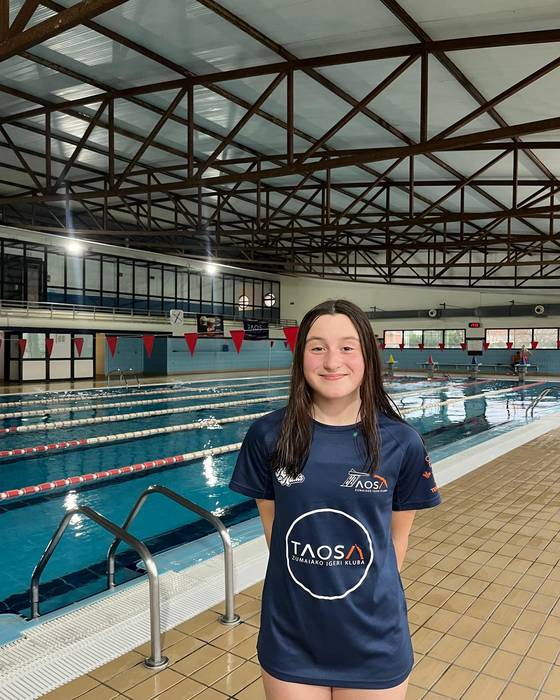 Taosa Igeri Taldeko Mairi Lejarreta Erkidegoen arteko Espainiako Txapelketan.