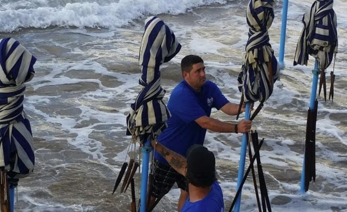 Zarauzko hondartza txaparro gabe