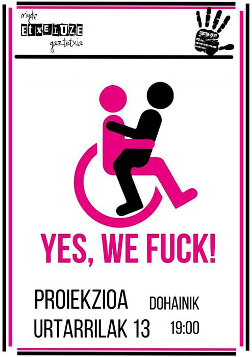 'Yes, we fuck!' dokumentalaren proiekzioa