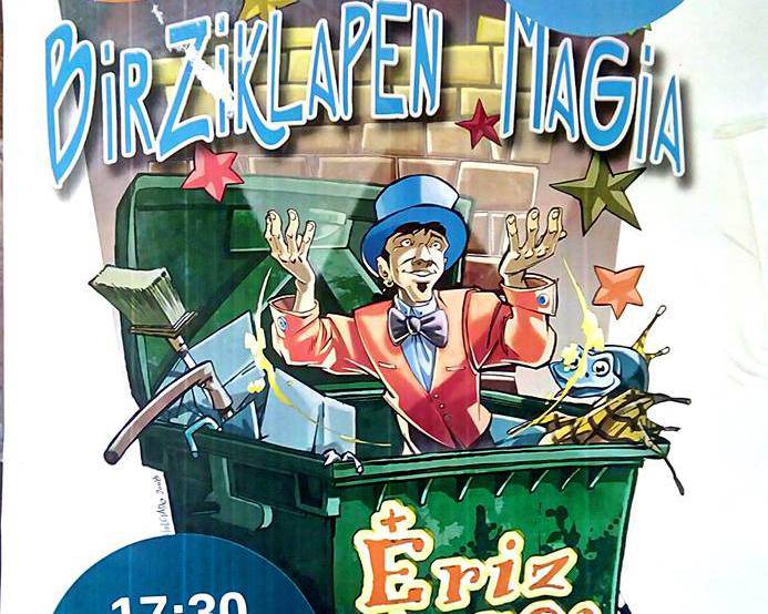 Eriz Magoak emanaldia egingo du bihar Zestoako kiroldegi atarian