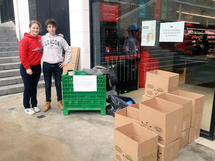 Hasi da Saharako errefuxiatuen aldeko janari bilketa