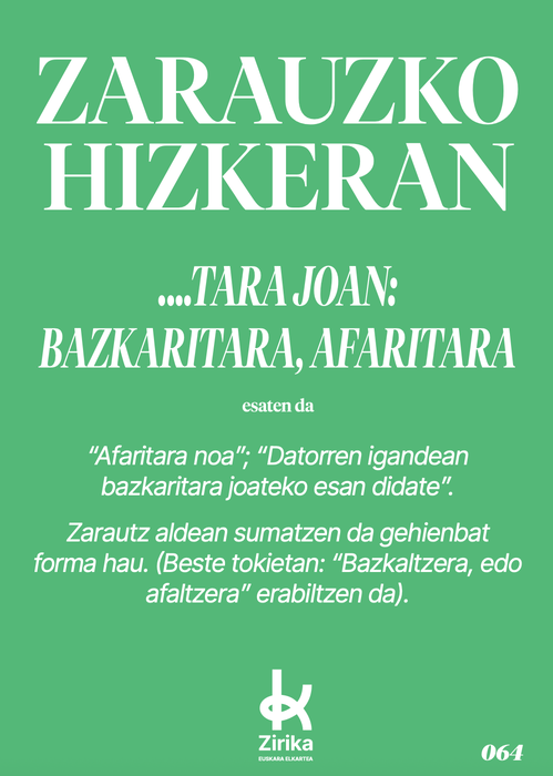 ... tara joan: bazkaritara, afaritara