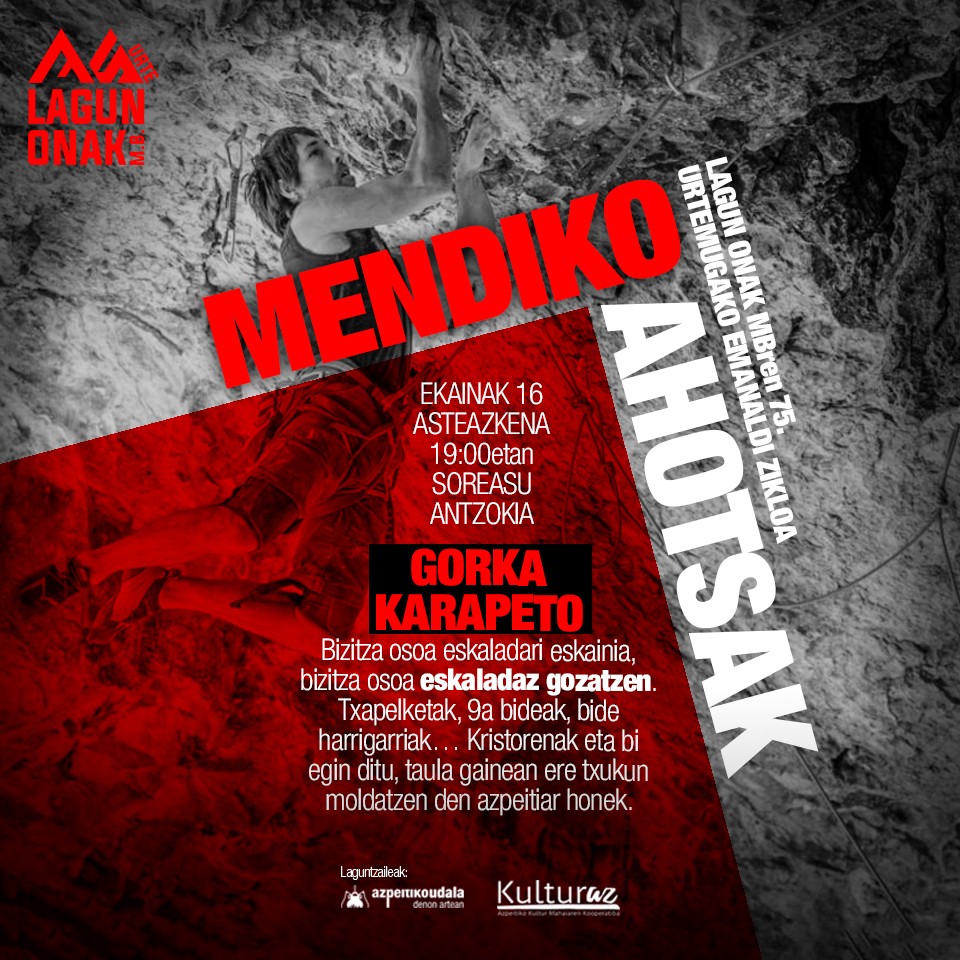 Gorka Karapeto, #MendikoAhotsak zikloko laugarren gonbidatua