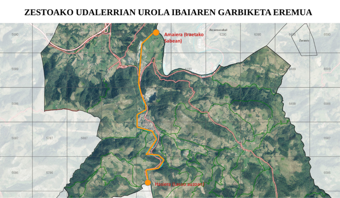 Urola ibaiaren zati bat garbituko du Zestoako Udalak 