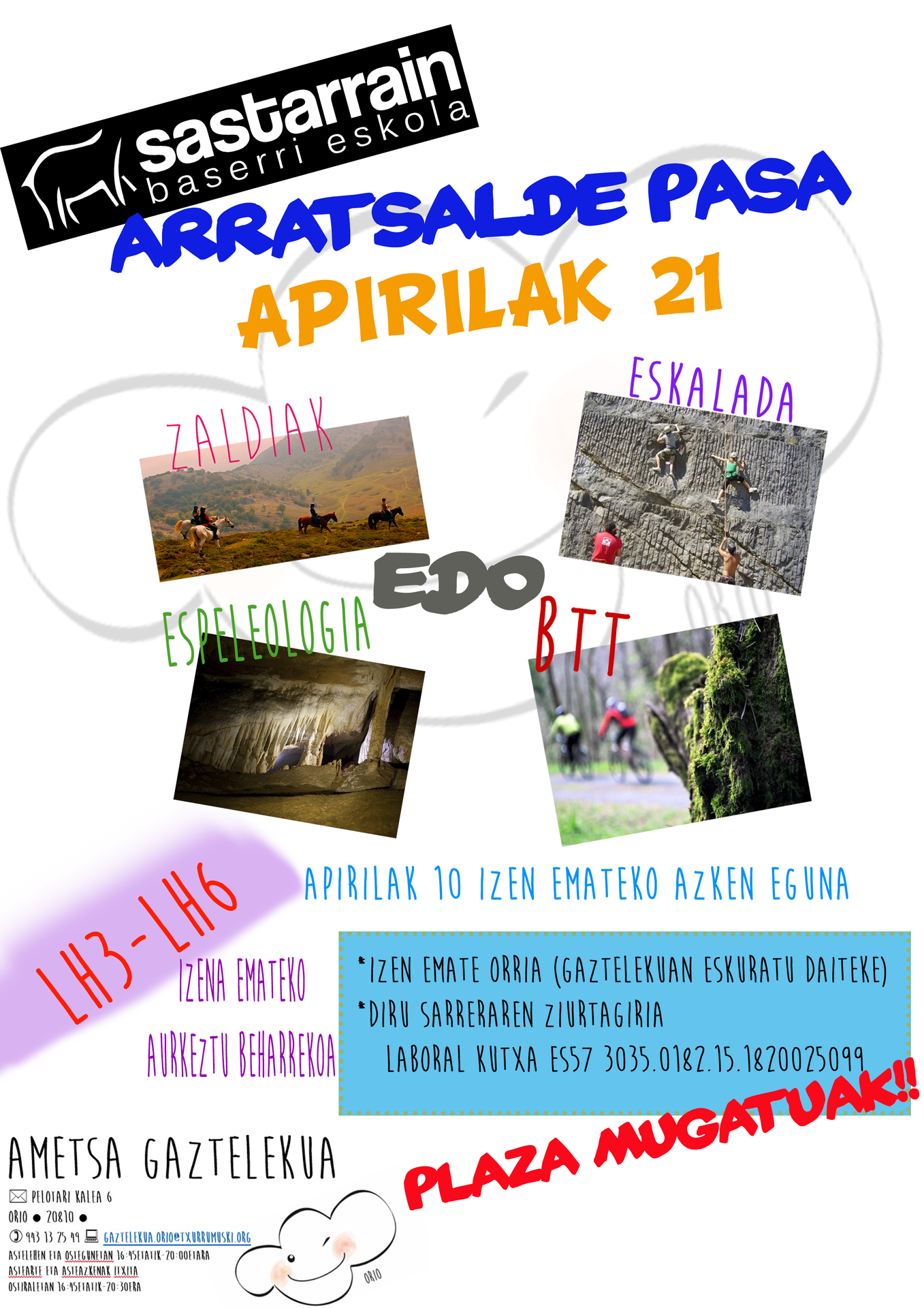 GAZTELEKUA. Irteera Sastarrainera