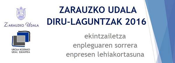 Enpresei eta ekintzaileei laguntzeko 150.000 euroko laguntza onartu du Zarauzko Udalak