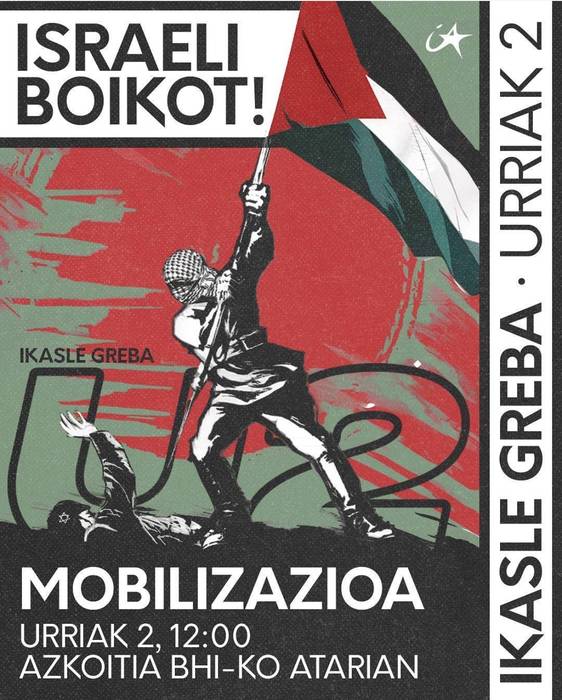 Mobilizazioa: 'Israeli boikot!'