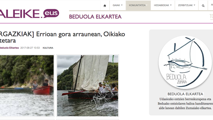 Beduola Elkarteak komunitateko txokoa zabaldu du