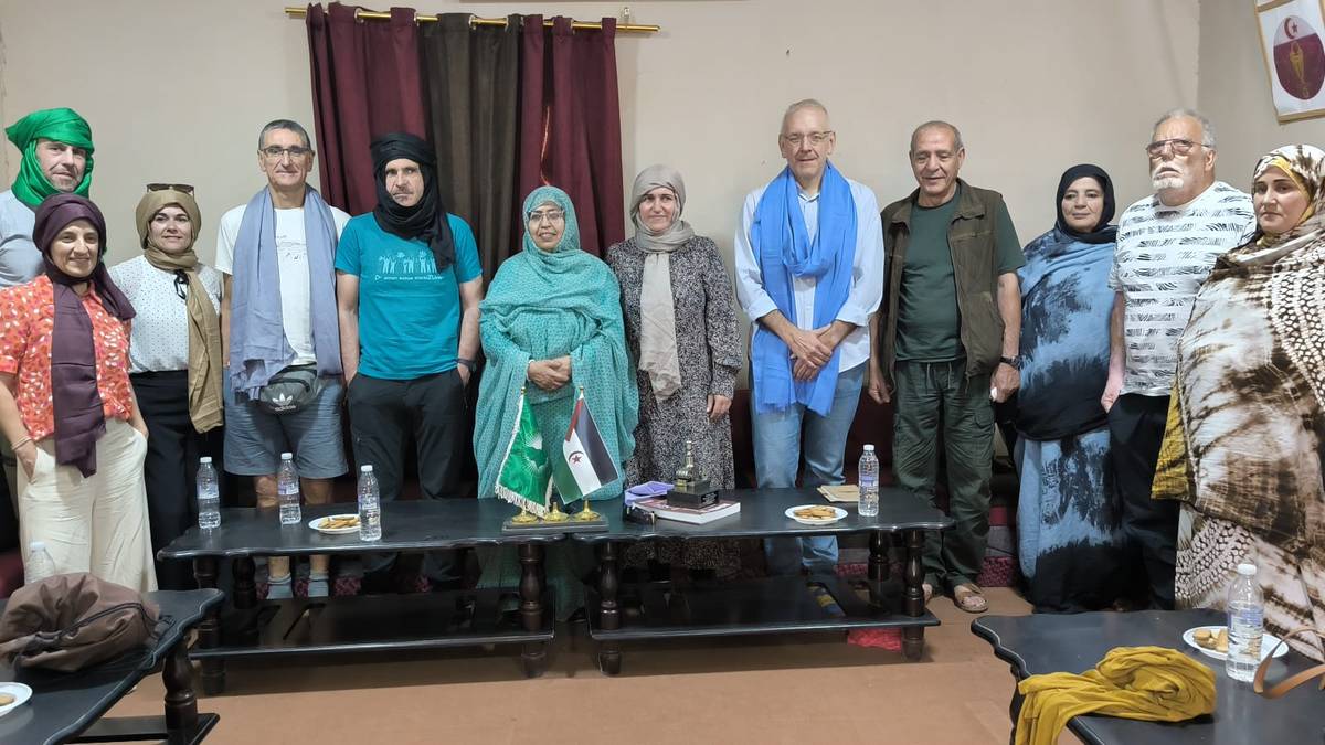Saharar herriarekin duten lankidetzaz bilkura egin dute egunotan han izan diren ordezkari politikoek