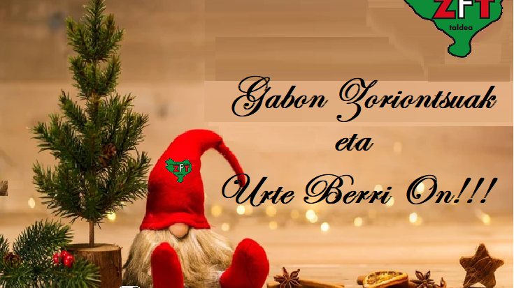 Gabon Zoriontsuak eta Urte Berri On!!!