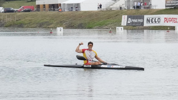Bosgarren izan da Iñigo Peña Europako piraguismo txapelketan