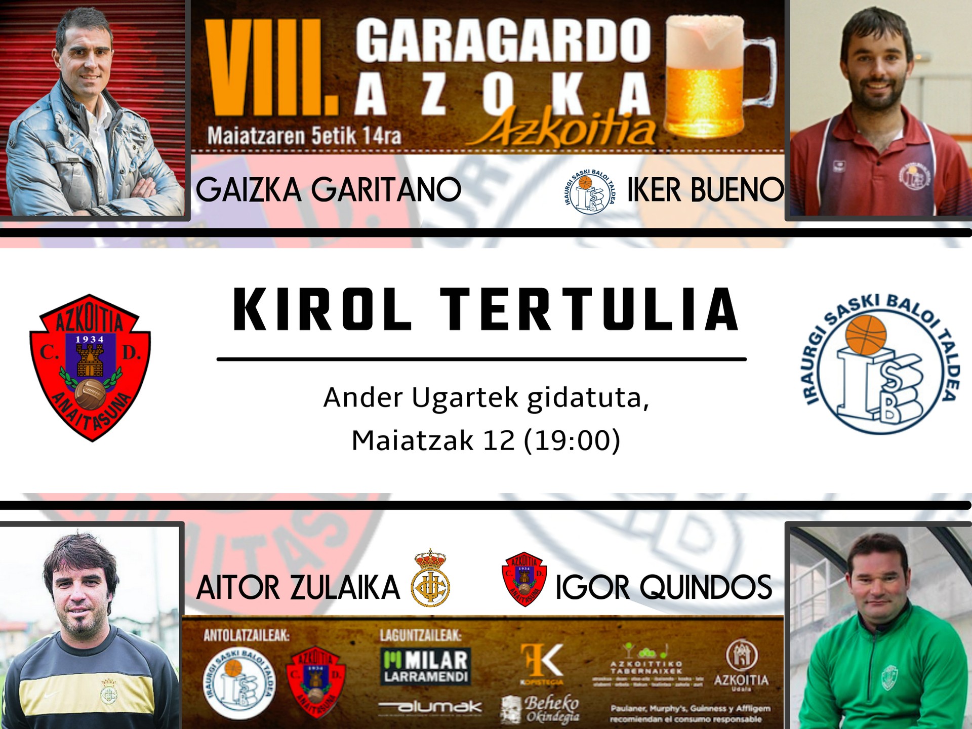 Kirol tertulia Garagardo Azokan