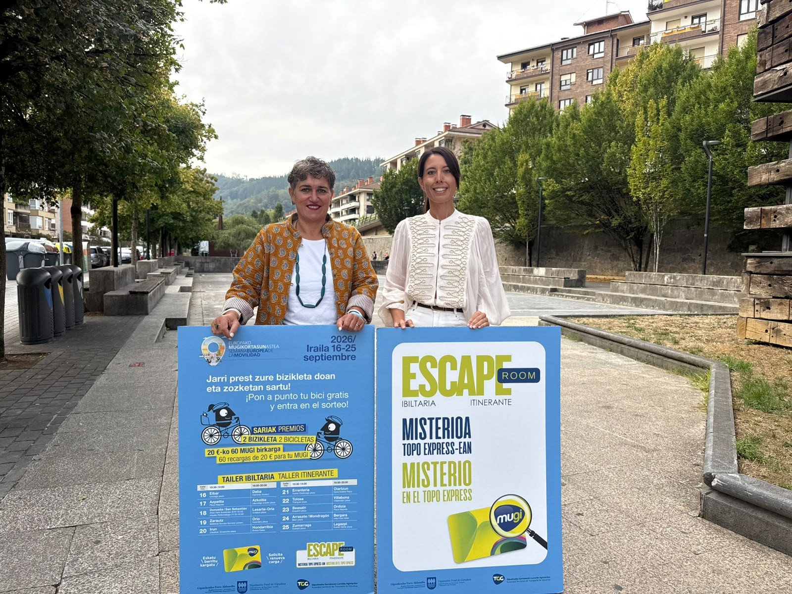 Bizikletak berrikusteko zerbitzua eta 'escape room' jokoa, Mugikortasunaren Asterako