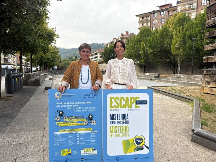 Bizikletak berrikusteko zerbitzua eta 'escape room' jokoa, Mugikortasunaren Asterako