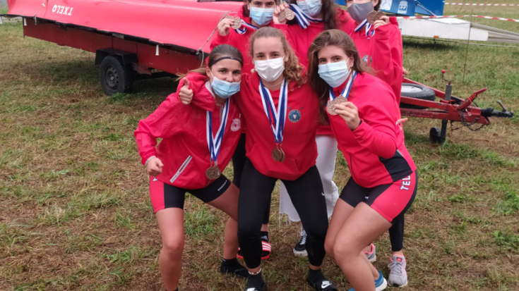 Euskadiko eta Gipuzkoako batel txapelketan bikain aritu dira Telmo Deuneko kadeteak