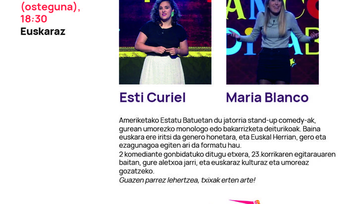 Stand-up komedia, Korrika Kulturalaren barruan