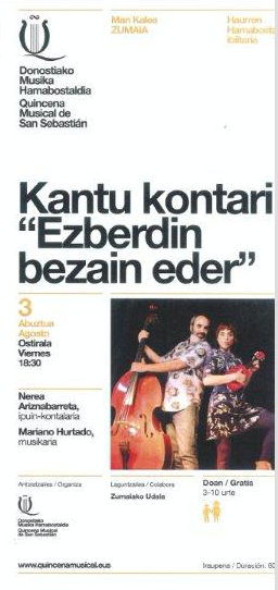 Kontu kontari: 'Ezberdin bezain eder'