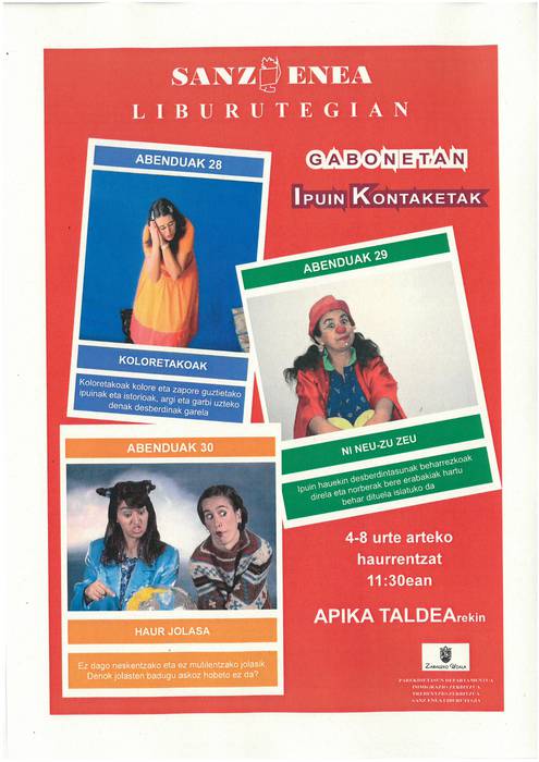 Ipuin kontaketak, Apika taldearen eskutik