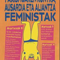 M8: Zarauzko Koordinadora Feministak antolatutako ekintzak
