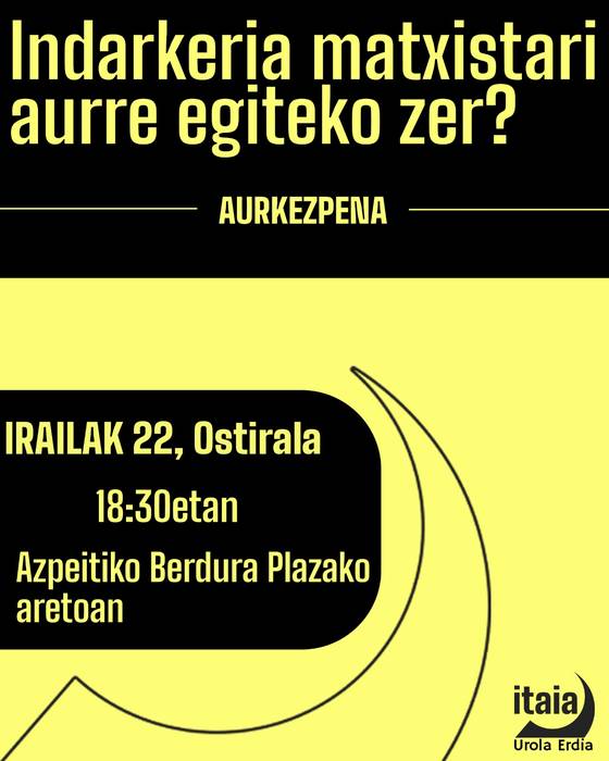 Indarkeria matxistaren aurkako asanbladaren batzarra