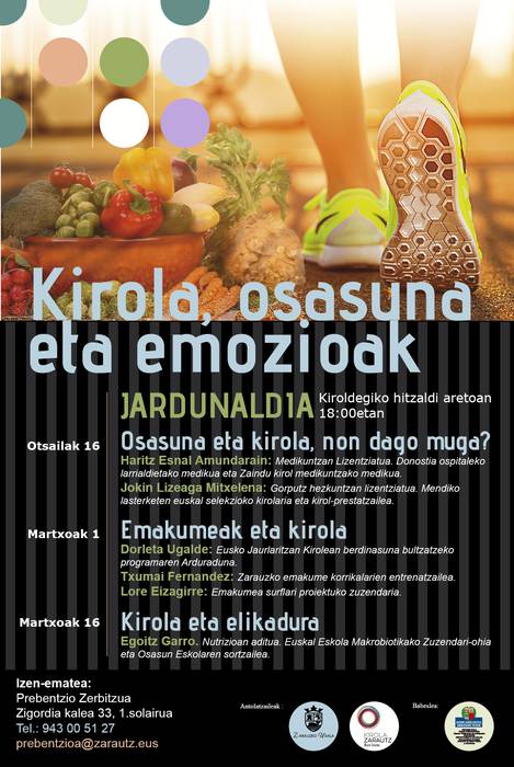 Kirola eta elikadurari buruz ariko da gaur Egoitz Garro